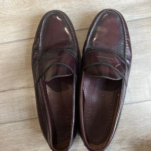 Vintage Mens Burgundy Dress Shoes